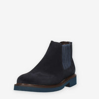Exton Stivaletti da uomo blu in camoscio