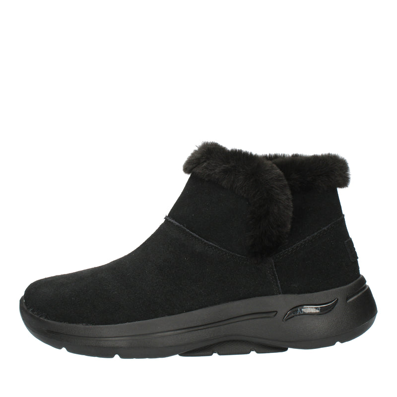 Skechers Go Walk Arch Fit Stivaletti neri con ecopelliccia