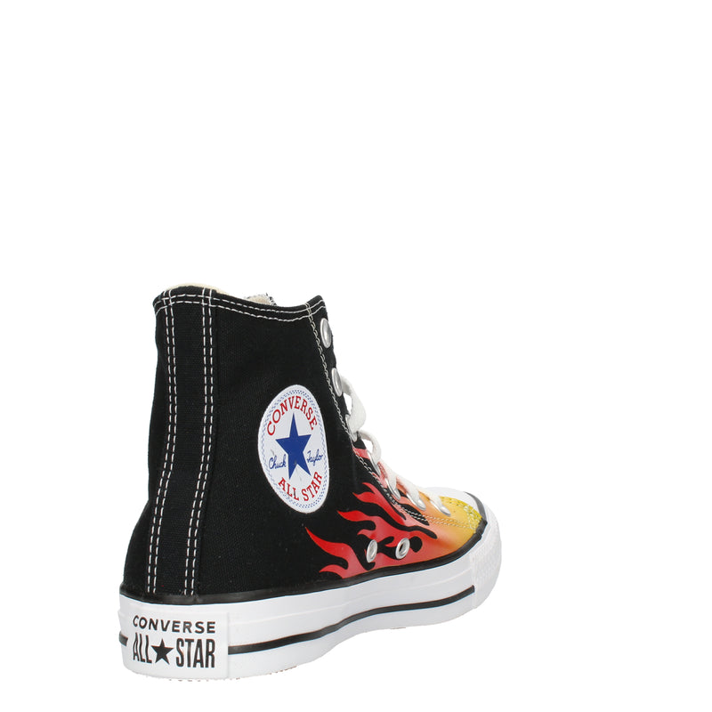 Converse Sneakers alte con fiamme