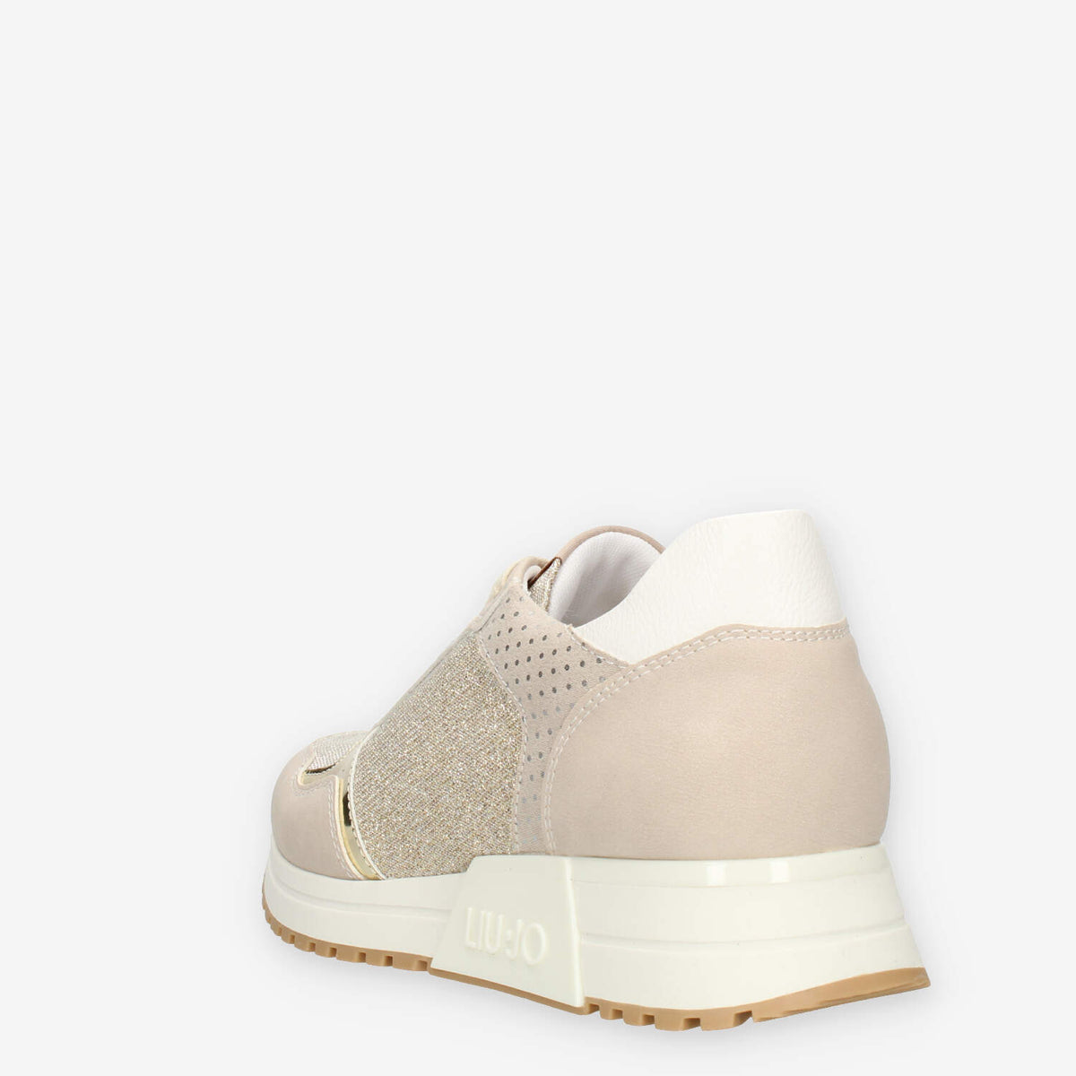 Liu Jo kiss 502 Sneakers da donna beige glitterate