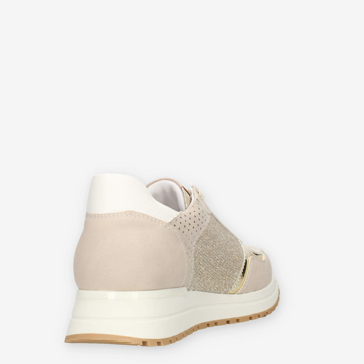Liu Jo kiss 502 Sneakers da donna beige glitterate