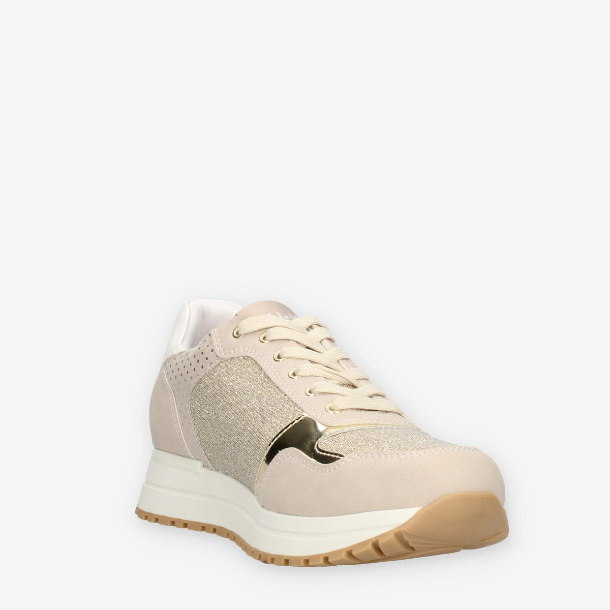 Liu Jo kiss 502 Sneakers da donna beige glitterate