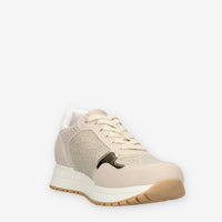 Liu Jo kiss 502 Sneakers da donna beige glitterate