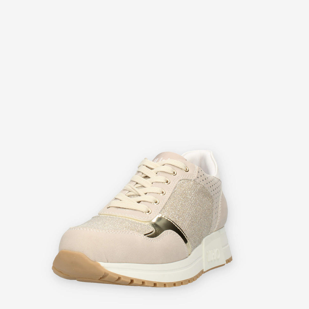 Liu Jo kiss 502 Sneakers da donna beige glitterate