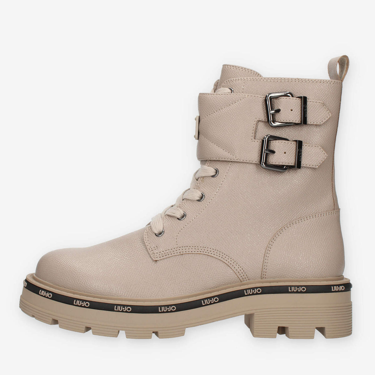 Liu Jo Tailor 231 Anfibi taupe da donna con doppia fibbia