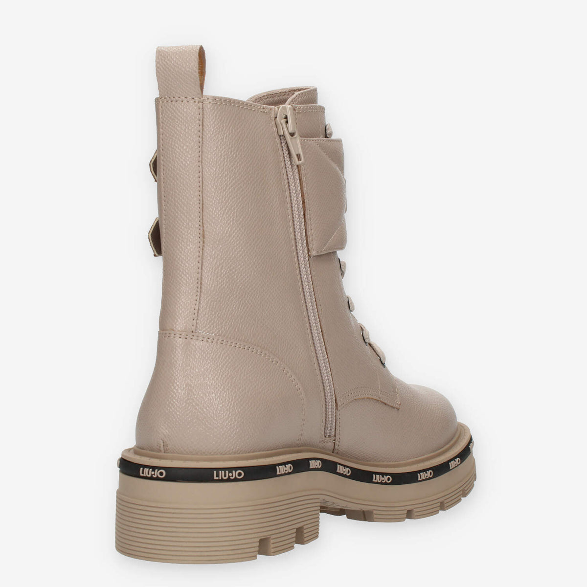 Liu Jo Tailor 231 Anfibi taupe da donna con doppia fibbia