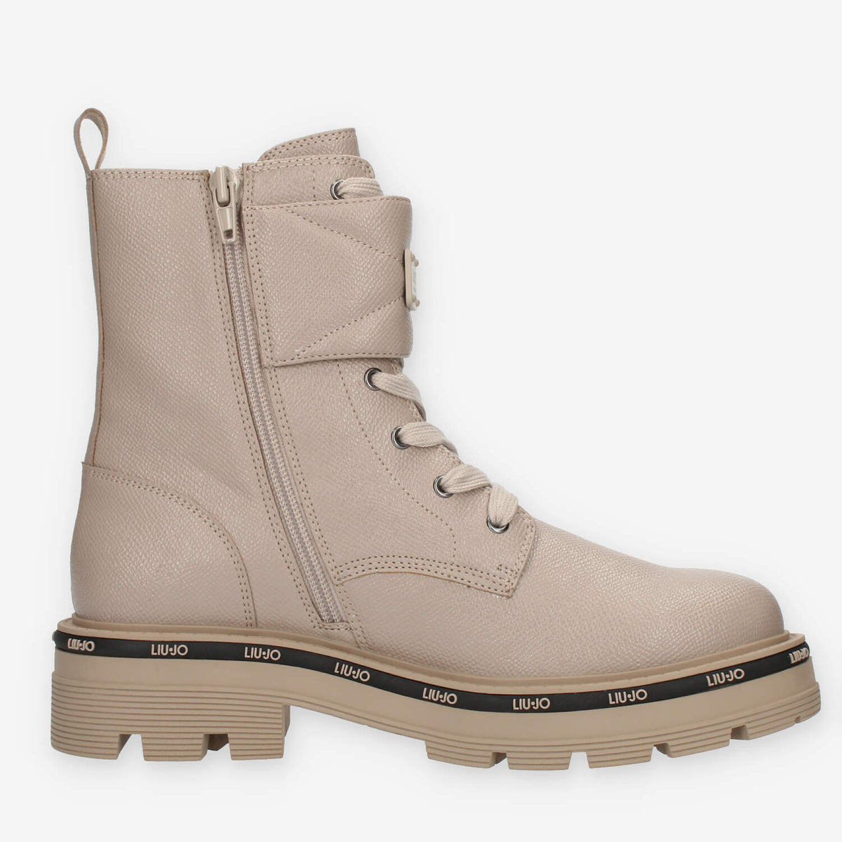 Liu Jo Tailor 231 Anfibi taupe da donna con doppia fibbia