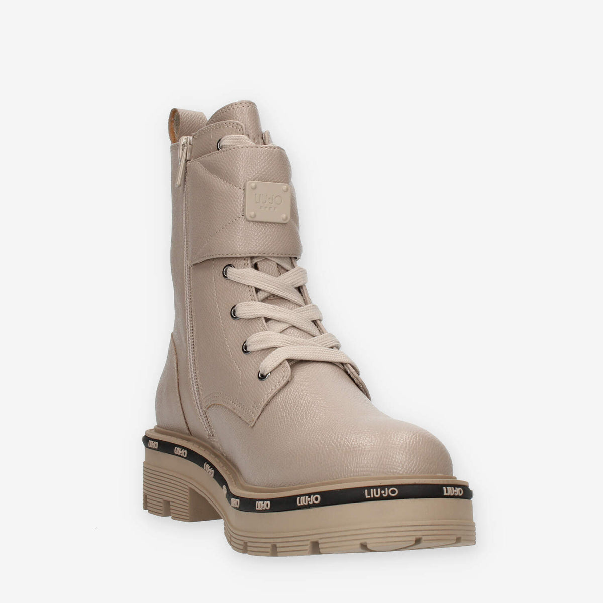 Liu Jo Tailor 231 Anfibi taupe da donna con doppia fibbia
