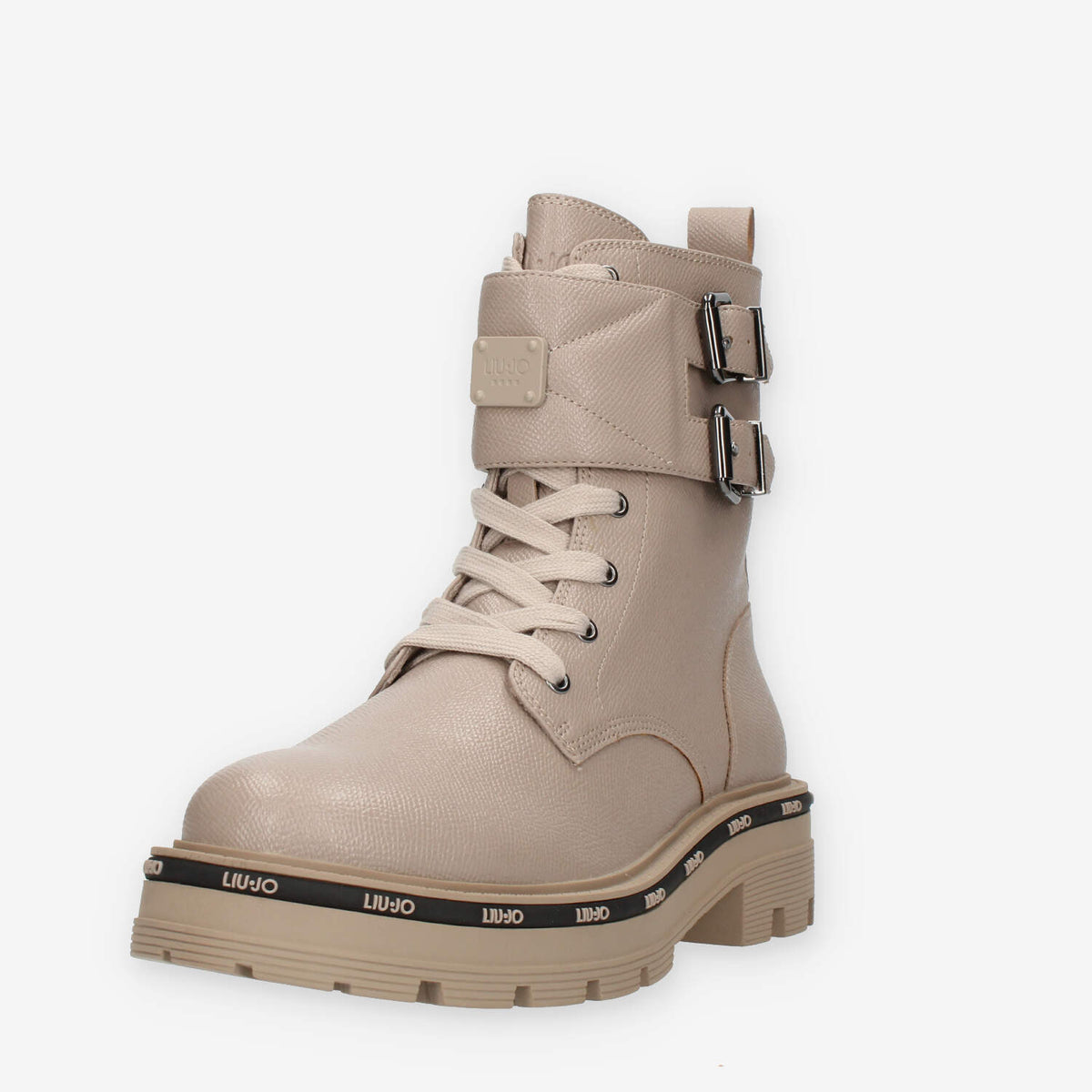 Liu Jo Tailor 231 Anfibi taupe da donna con doppia fibbia