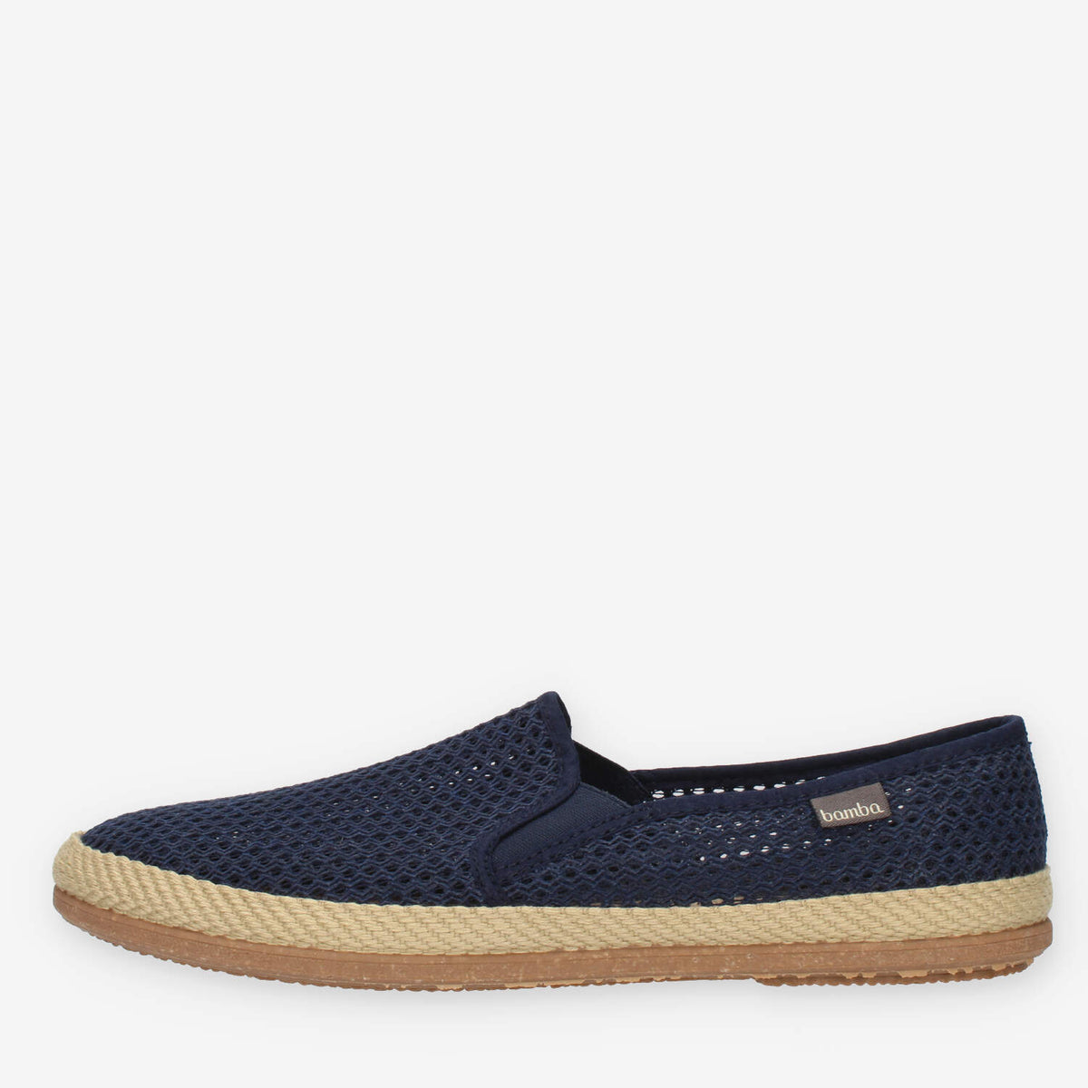 Victoria Slip on blu in tessuto a rete