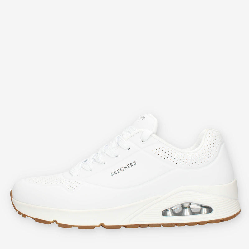 Skechers 52458-WHT Street Uno Stand on air Sneakers bianche