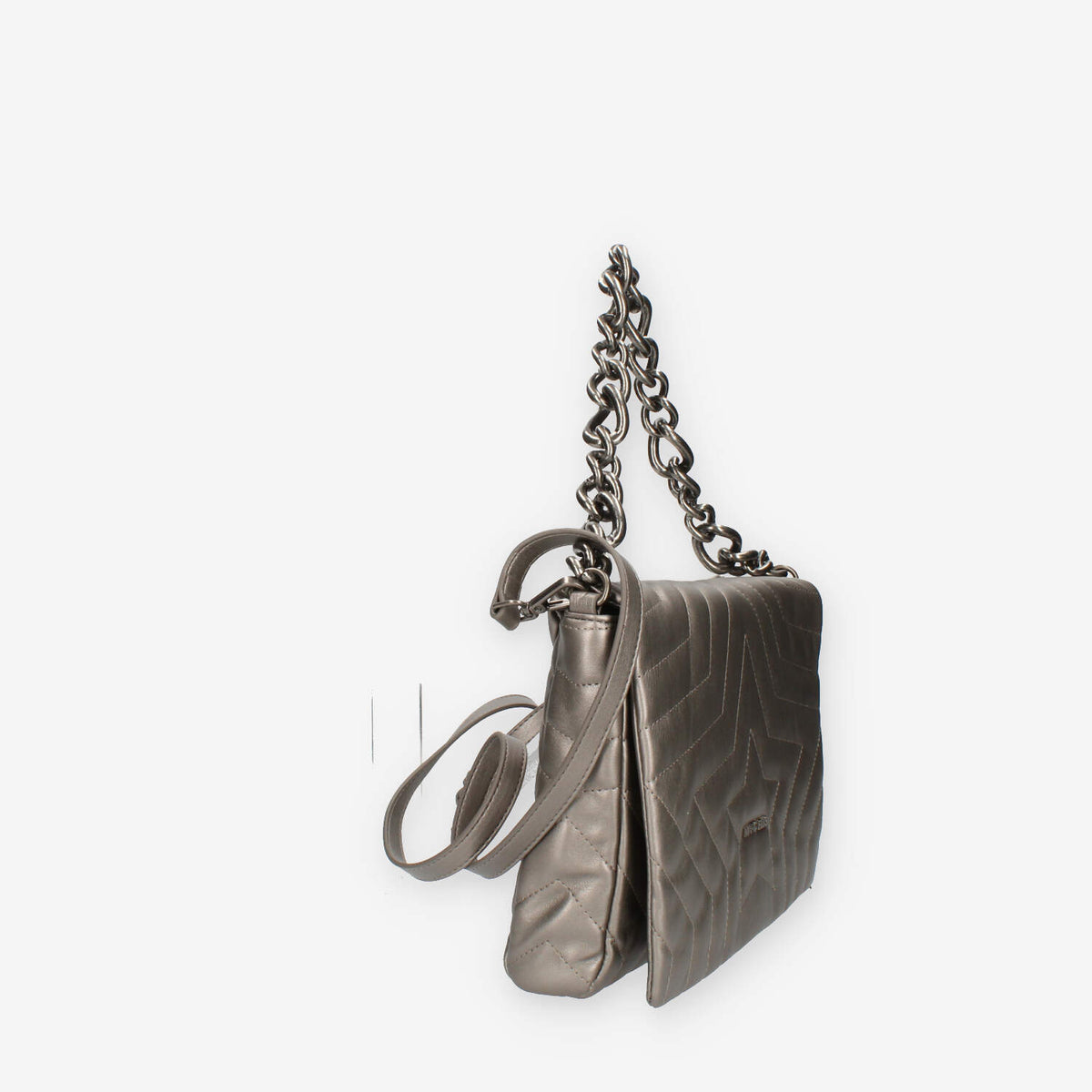 Marc Ellis Star Chain L Borsa a tracolla piombo trapuntata