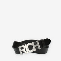 John Richmond Cintura con logo "RICH" oro