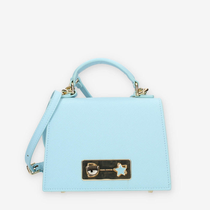 Chiara Ferragni Eye Star Borsetta a tracolla azzurra