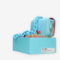 Chiara Ferragni Eyelike Borsa piccola a tracolla azzurra