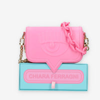 Chiara Ferragni Eyelike Borsa piccola a tracolla rosa