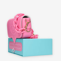 Chiara Ferragni Eyelike Borsa piccola a tracolla rosa