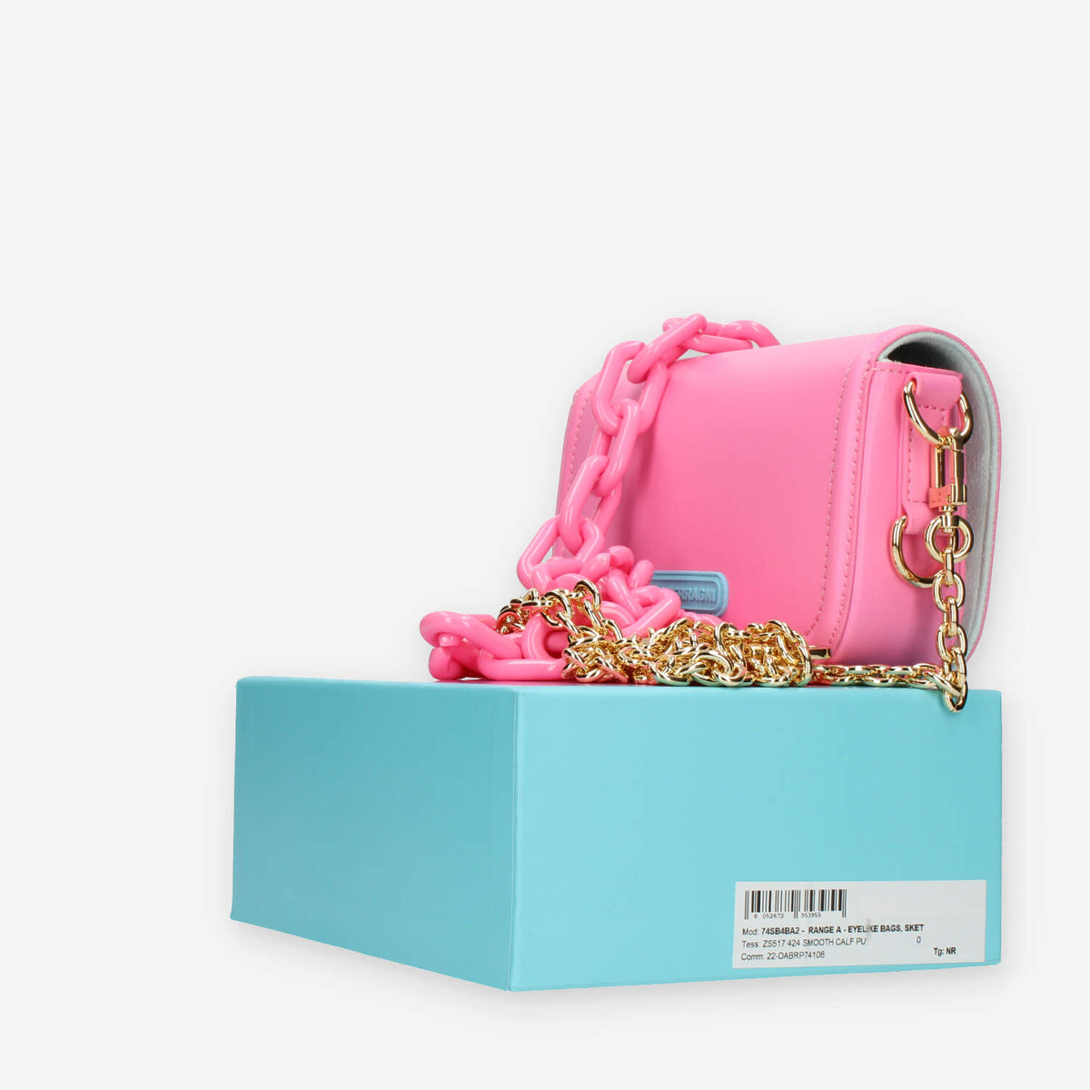 Chiara Ferragni Eyelike Borsa piccola a tracolla rosa
