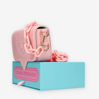 Chiara Ferragni Eyelike Borsa piccola a tracolla rosa chiaro