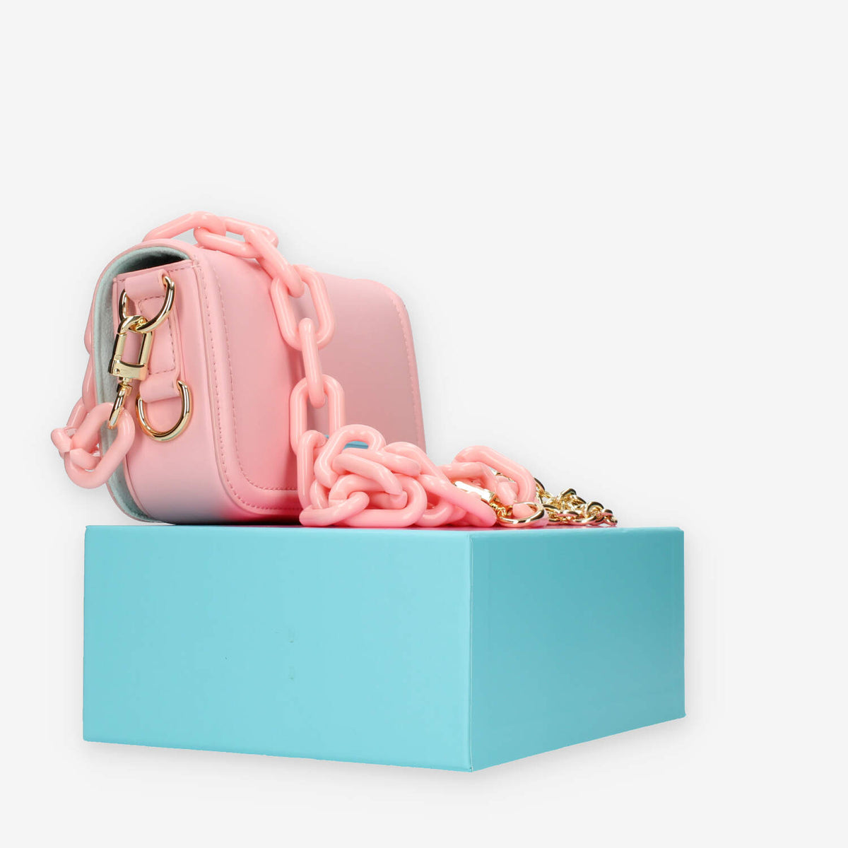 Chiara Ferragni Eyelike Borsa piccola a tracolla rosa chiaro