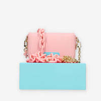 Chiara Ferragni Eyelike Borsa piccola a tracolla rosa chiaro