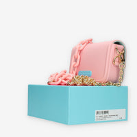 Chiara Ferragni Eyelike Borsa piccola a tracolla rosa chiaro