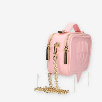 Chiara Ferragni Eyelike Bags Borsa a tracolla rosa chiaro doppio scomparto