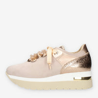 Comart Sneakers nudo da donna con applicazioni in tinta