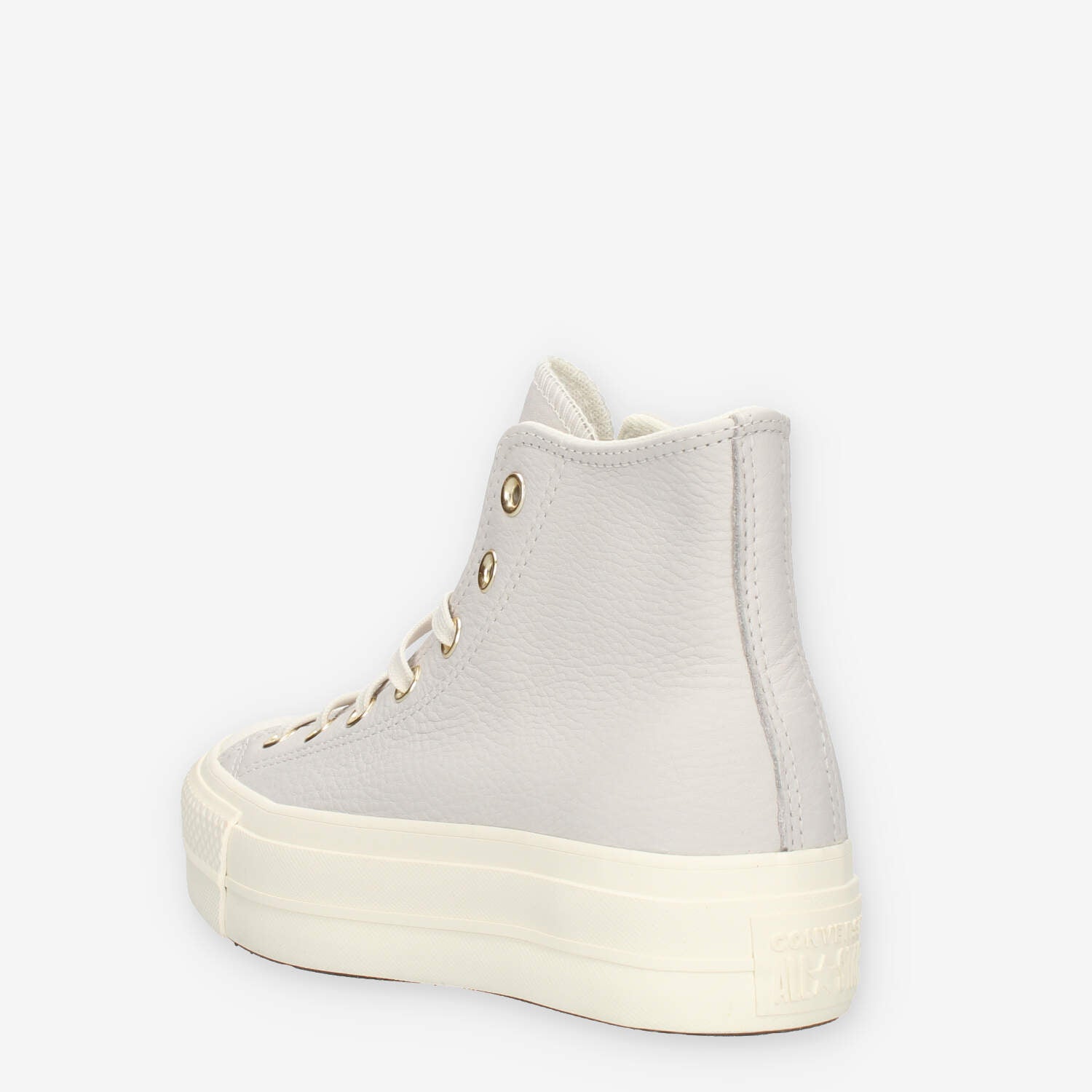 Converse CTAS Lift Hi Sneakers alte grigie in pelle Sorrentino Shop