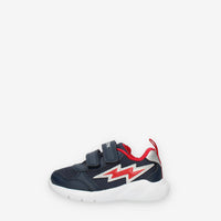 Geox Sprintye Sneakers da bimbo con strappi blu e rosse