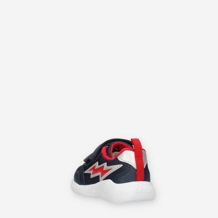 Geox Sprintye Sneakers da bimbo con strappi blu e rosse