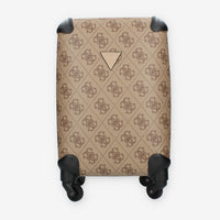 Guess Berta 18 in 4-WHEELER Trolley da cabina beige logato