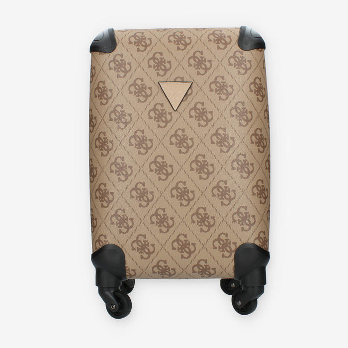 Guess Berta 18 in 4-WHEELER Trolley da cabina beige logato