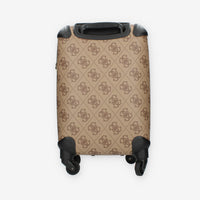 Guess Berta 18 in 4-WHEELER Trolley da cabina beige logato