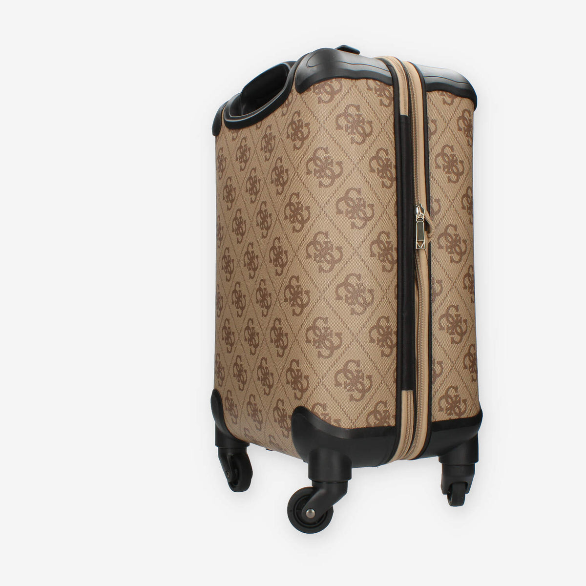 Guess Berta 18 in 4-WHEELER Trolley da cabina beige logato