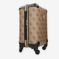 Guess Berta 18 in 4-WHEELER Trolley da cabina beige logato