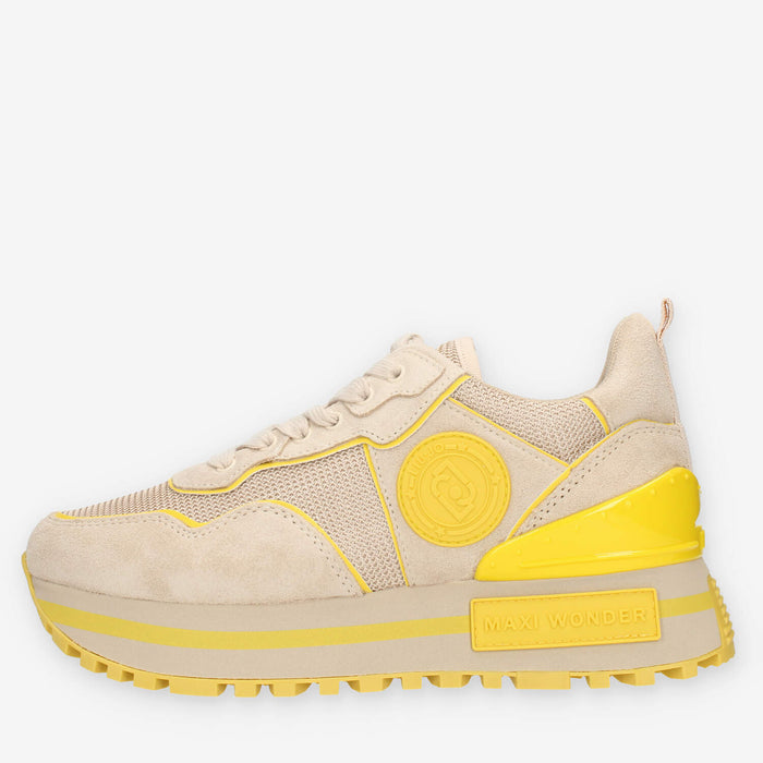 Liu Jo Wonder 52 Sneakers da donna beige e gialle