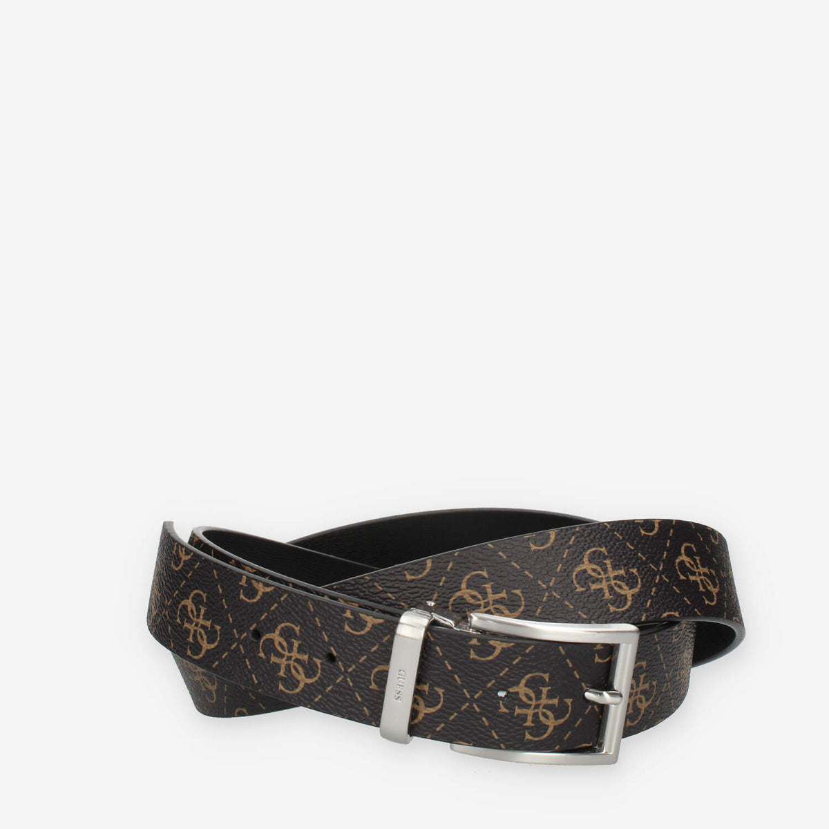 Guess Vezzola Cintura logata marrone da uomo