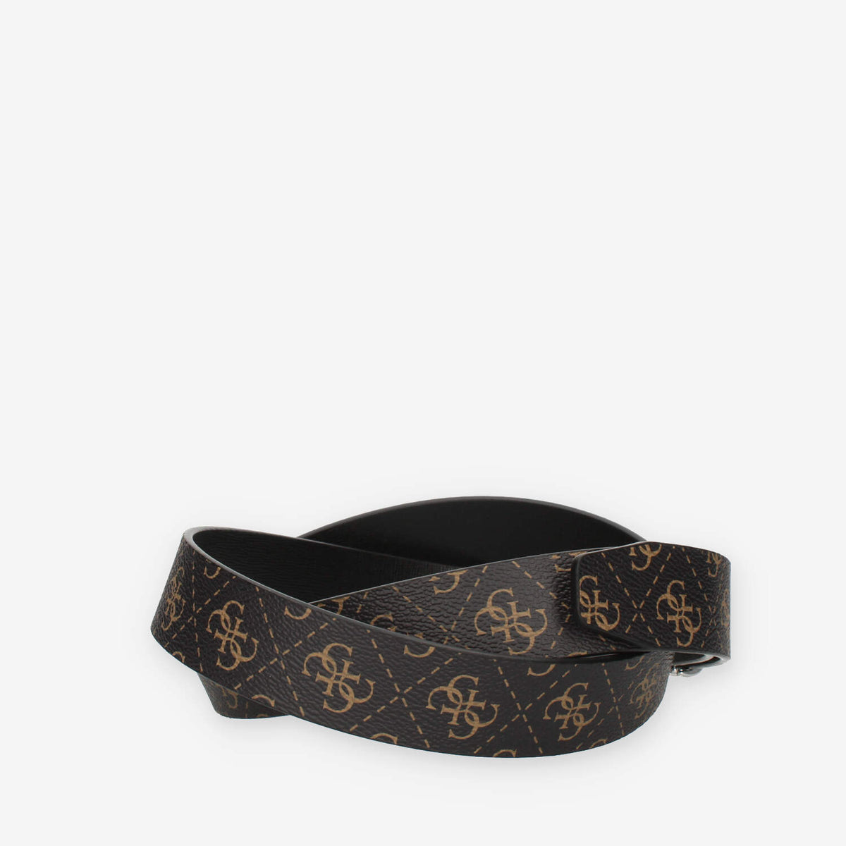 Guess Vezzola Cintura logata marrone da uomo