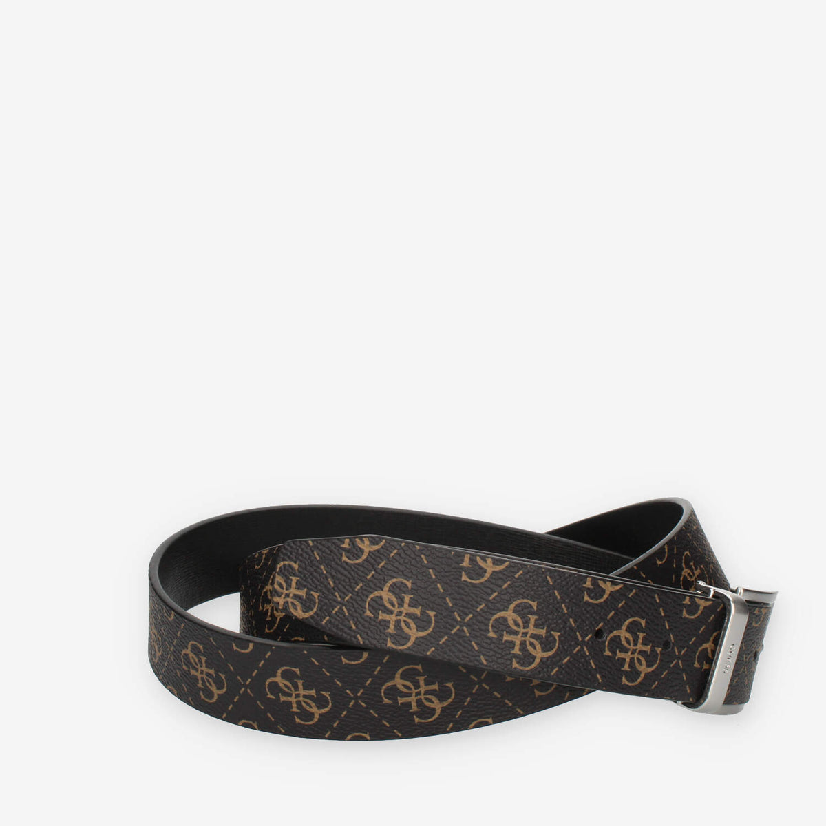 Guess Vezzola Cintura logata marrone da uomo