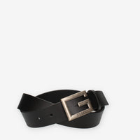 Guess Cintura nera da uomo con fibbia G rettangolare