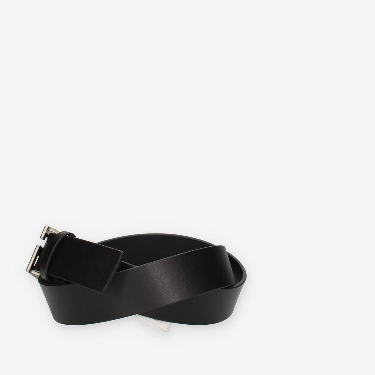 Guess Cintura nera da uomo con fibbia G rettangolare
