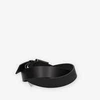 Guess Cintura nera da uomo con fibbia G rettangolare