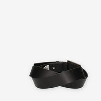 Guess Cintura nera da uomo con fibbia G rettangolare