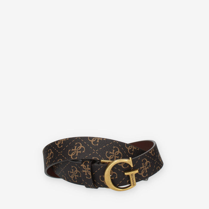 Guess Cintura marrone da donna con fibbia G