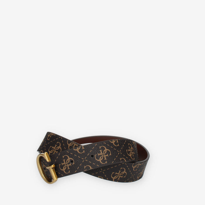 Guess Cintura marrone da donna con fibbia G
