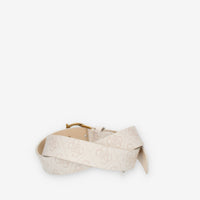 Guess Cintura da donna logata beige con fibbia G