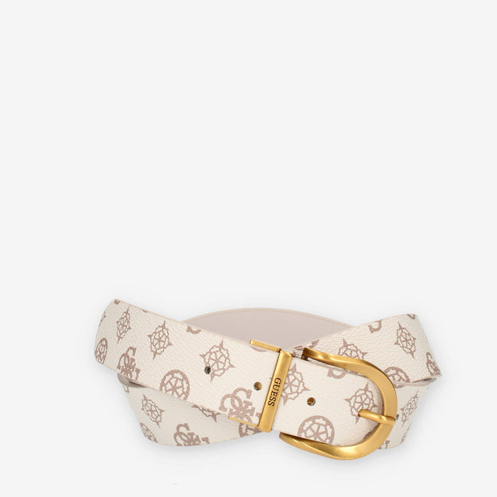 Guess Cintura da donna avorio logata con fibbia ovale
