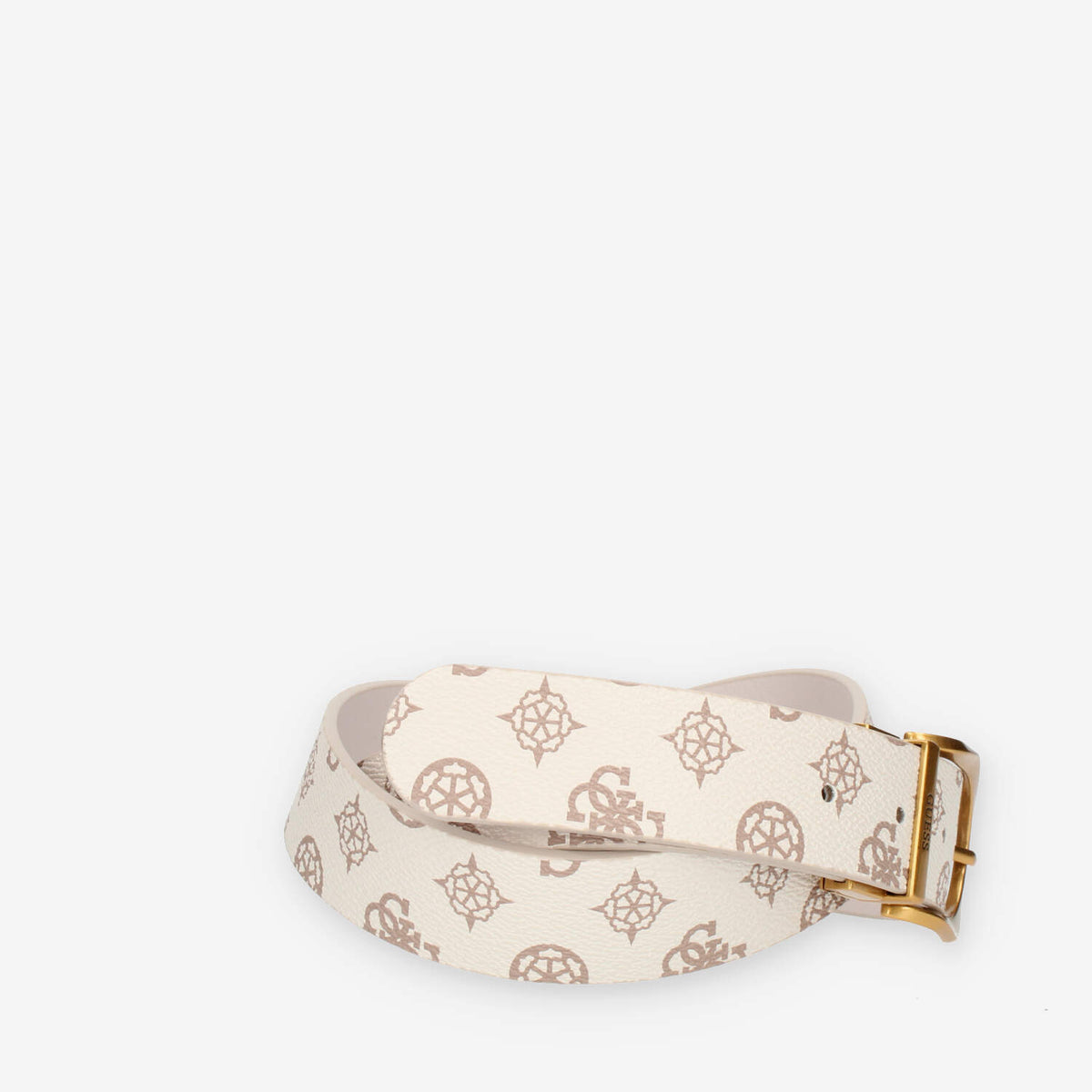Guess Cintura da donna avorio logata con fibbia ovale