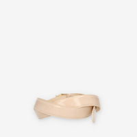 Guess Cintura da donna in vernice nudo con fibbia G con pietre
